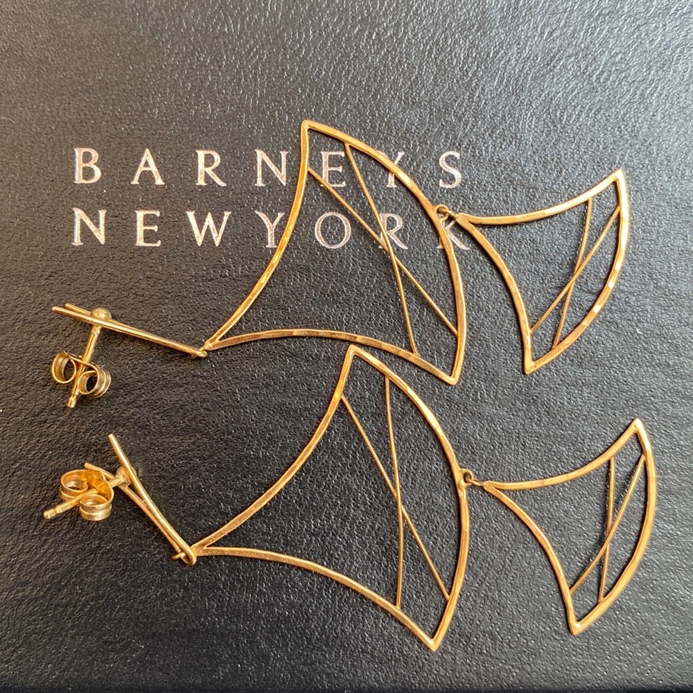 18kt gold Barney’s New York Dangle Earrings